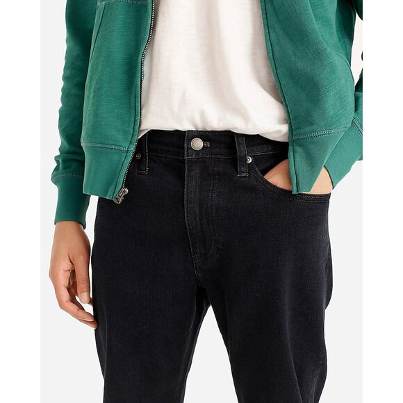 NWOT JCrew Mens 770 Straight Leg Stretch Jean Pants in Deep Lake Dark Wash 30 32 - Picture 3 of 11